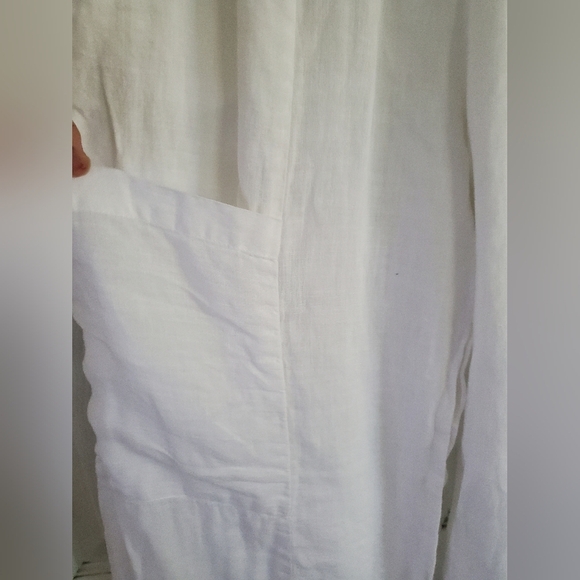 Flax 100% Linen Wide Loose Legg Womens Pants, Size Small - Picture 5 of 8